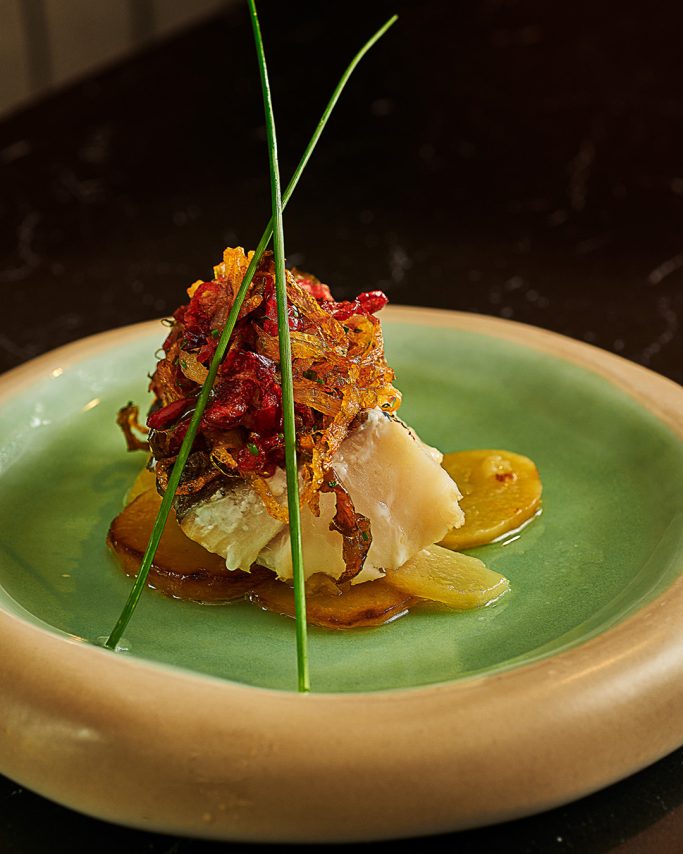 Bacalao con sanfaina